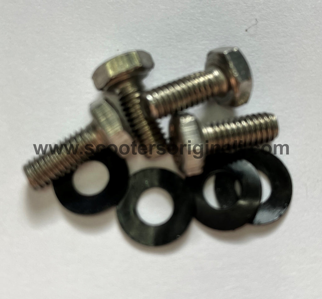 Lambretta Control Rod Horseshoe Clamp Screw Set Of 4 - Series 1 and 2 - Scootopia
