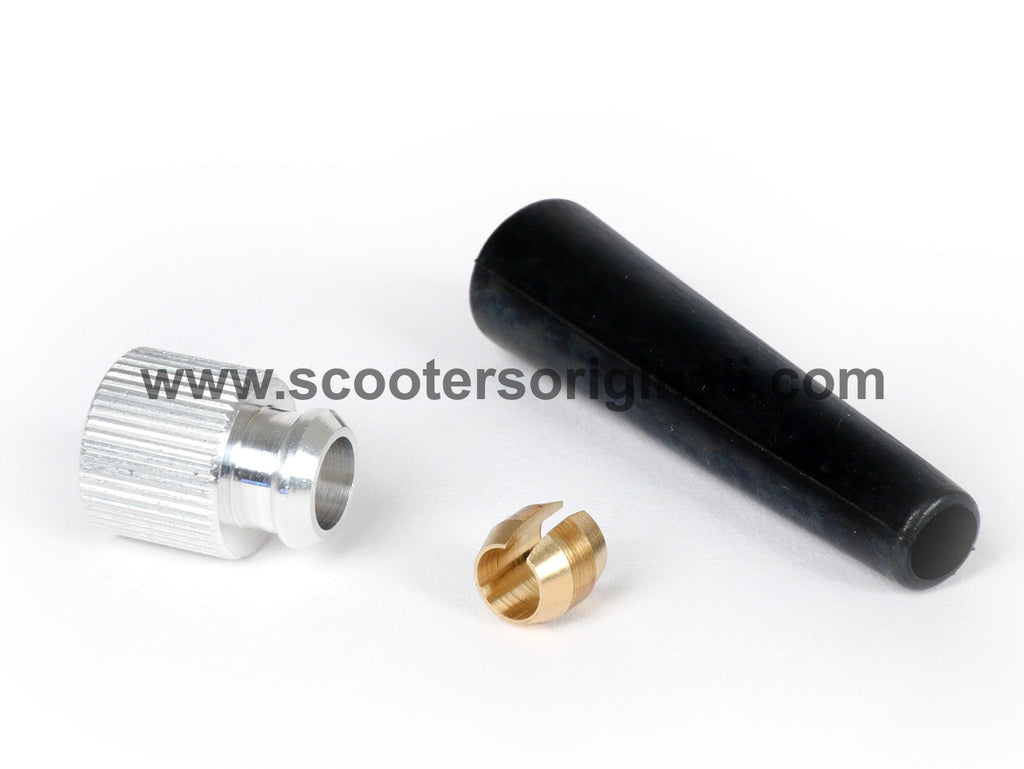 Lambretta Speedo Cable End - Ring with Sleeve and Bush - Black - BGM