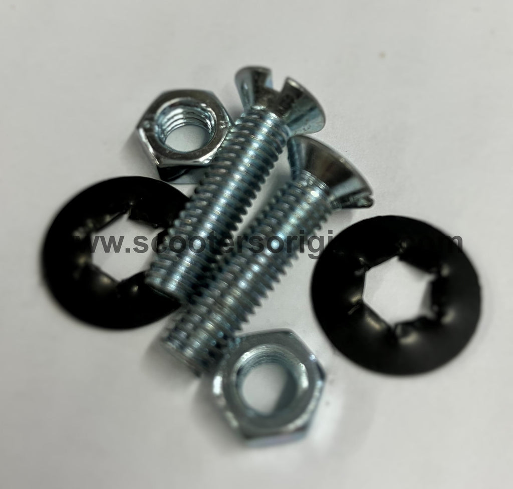 Lambretta Series 3 Center Floor Rails through Fender hardware kit