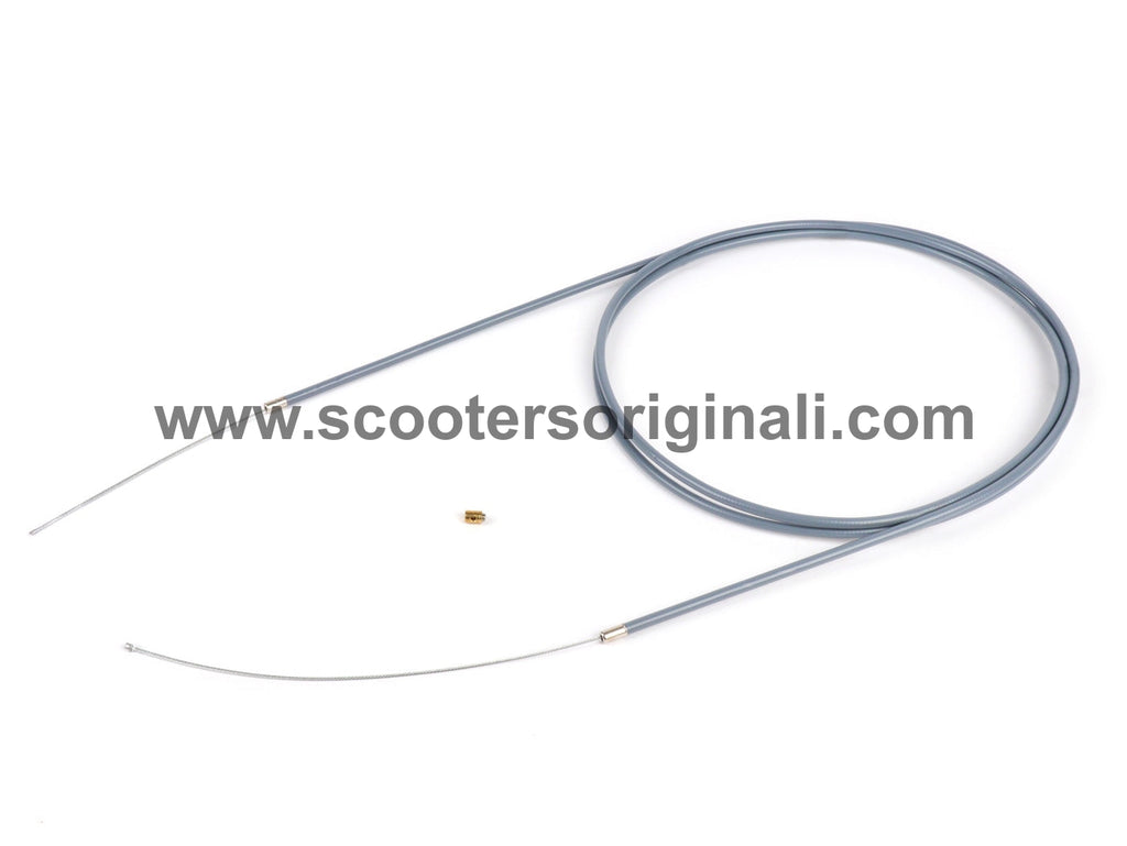 Lambretta Vespa - Long Throttle Cable - Complete - Grey- BGM
