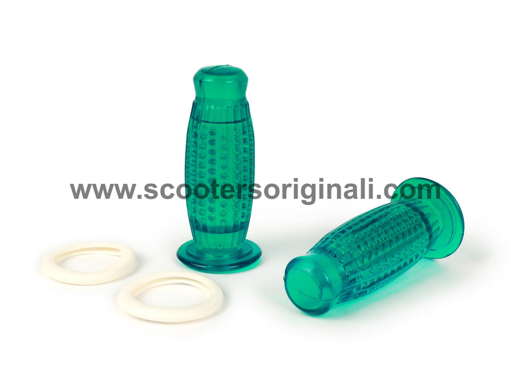 Lambretta Vespa Bubble Superflex Handgrips - Ø=24mm - 120mm - Green