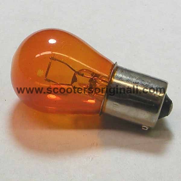Turn Signal Bulb: Bayonet - 12V 21W Yellow - OFF SET PINS