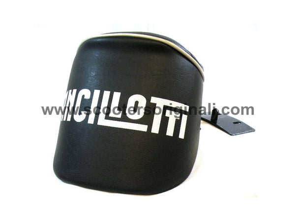 Lambretta: Seat, Complete - Ancillotti Slopeback - White Logo