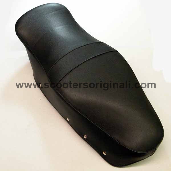 Lambretta: Seat Cover, Bench - Black - OEM Repro - TV/SX