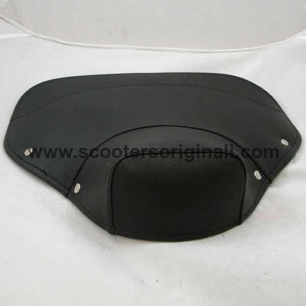 Lambretta: Seat Cover, Saddle - Black - Front - OEM Repro