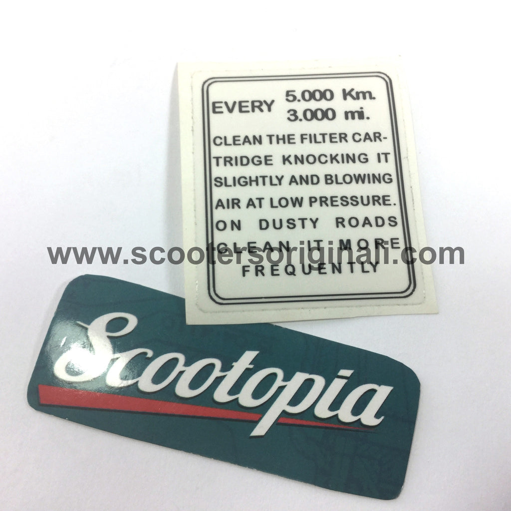 Lambretta Sticker Air Box - Series 1 / Series 2 - Scootopia