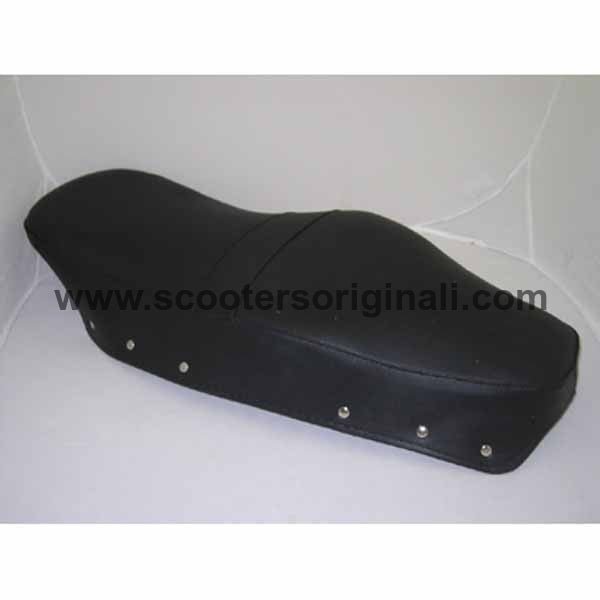 Lambretta: Seat Cover, Bench - Black - OEM Repro - TV Ser 2