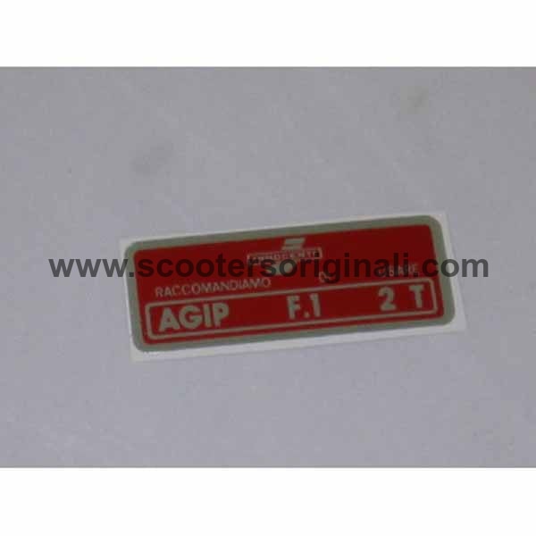 Lambretta: Sticker - Gasoline - Red