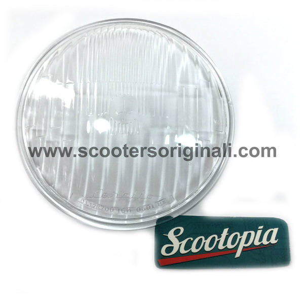 Lambretta Headlight Glass - Li Series 1 / Series 2 / Series 3 - Carello - Scootopia