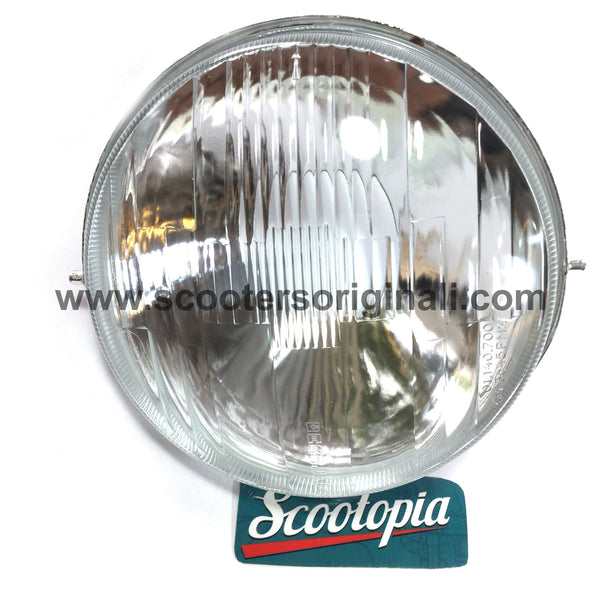 Lambretta Headlight - Glass & Reflector - SX / TV / Special  - Carello - Scootopia