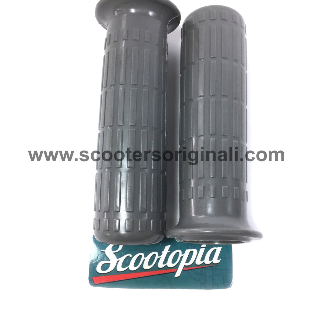 Lambretta Handgrips - Series 1 / Series 2 - Grey - Pair - Scootopia