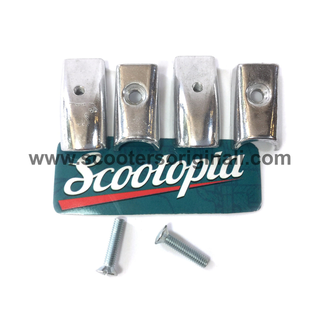Lambretta Legshield Beading Endcap - Lower - Pair - Series 3 / Serveta - Scootopia