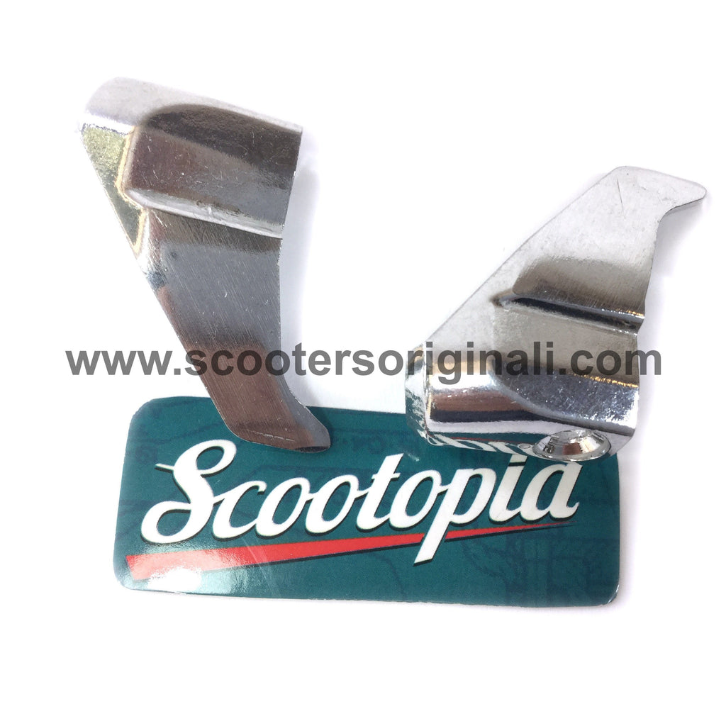 Lambretta Endcap Set - Sharks Teeth, Pair - GP/DL - Metal - Scootopia
