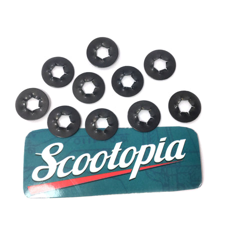 Lambretta Bodywork Washer - Crinkle 5mm - Pack/10 - Series 1, 2, 3 - Scootopia