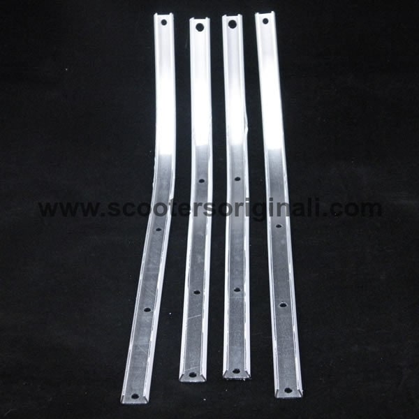 Lambretta: Floor Channel, Aluminum - Series 3/GP - Set / 4