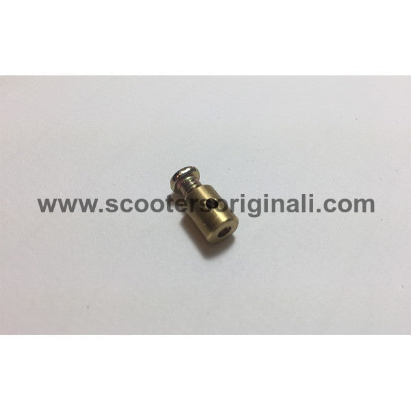 Lambretta & Vespa Brass Throttle Cable Trunnion - Headset End - Scootopia