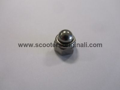 Lambretta Wheel Rim Nut - Dome Nyloc - 13mm Socket - Stainless - Scootopia