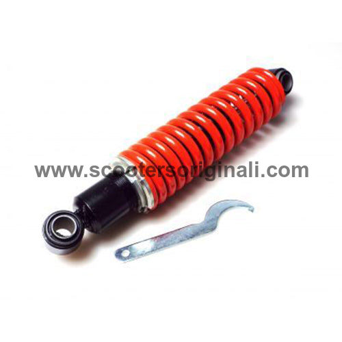 Lambretta Rear Shock - Adjustable - Red - Series 1 / Series 2 - Scootopia