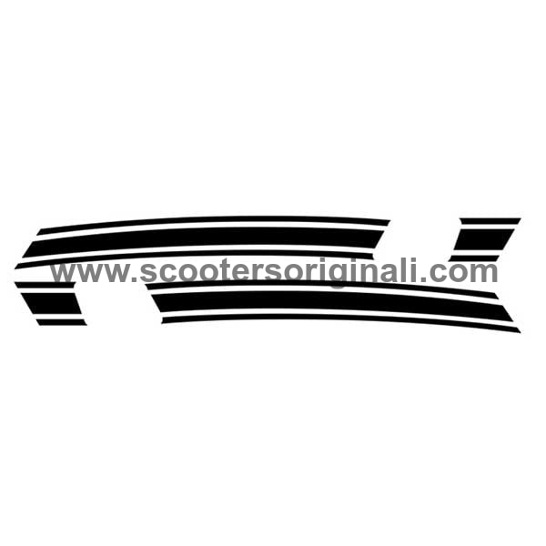 Lambretta: GP Side Panel Strip Set - BLK