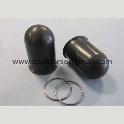 Lambretta Side Panel Handle Spring Rubber Boot & Clip Set - LD / Series 1 / Series 2 - Scootopia