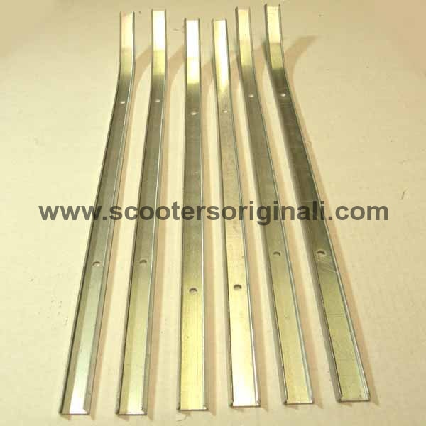 Lambretta: Floor Channel, Aluminum - LD150 MK3 - Set / 6