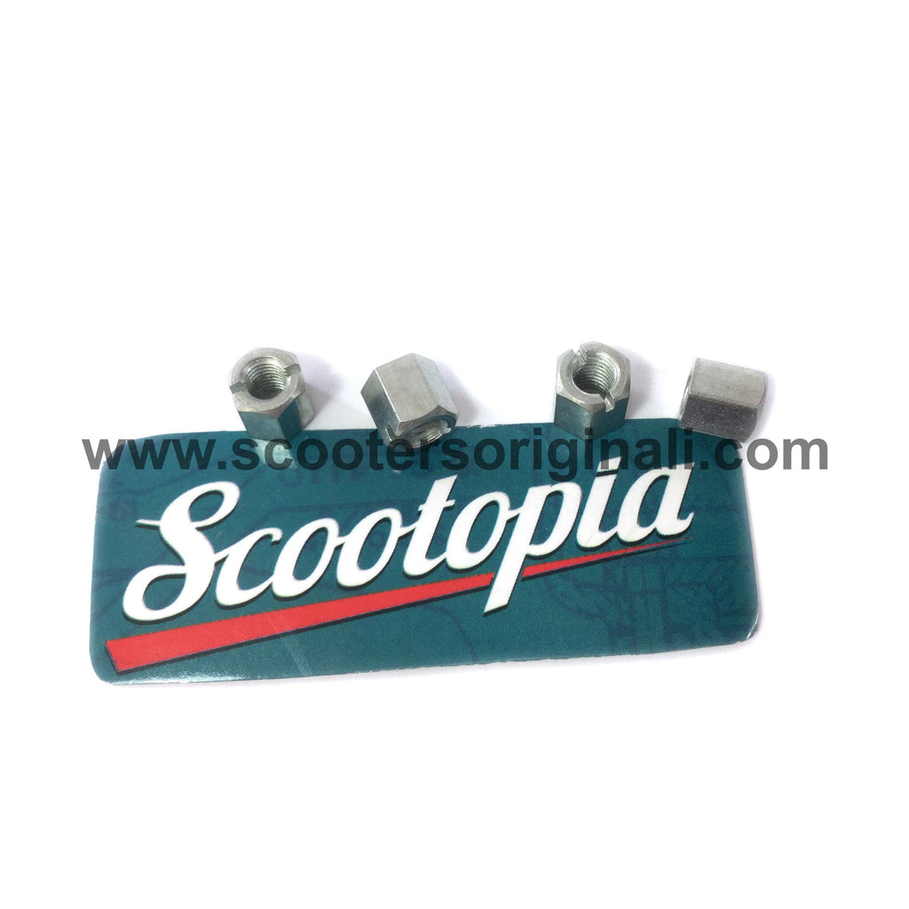Lambretta Slotted Nut - Outer Floor Plastic - Set / 4 - Scootopia