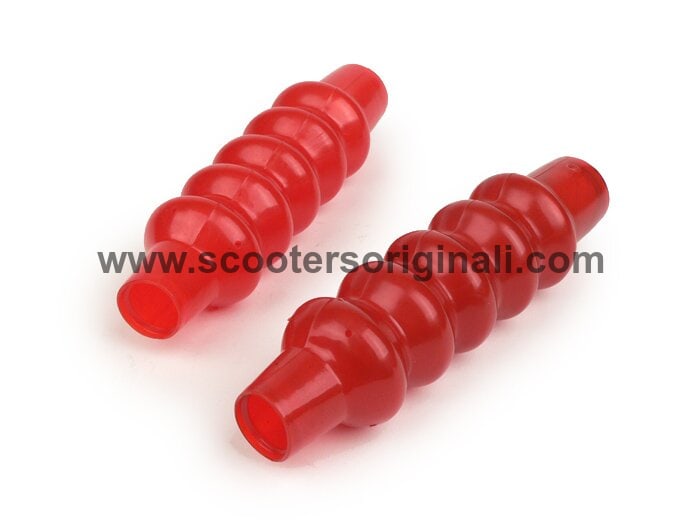 Lambretta Front Damper Gaiters - Red