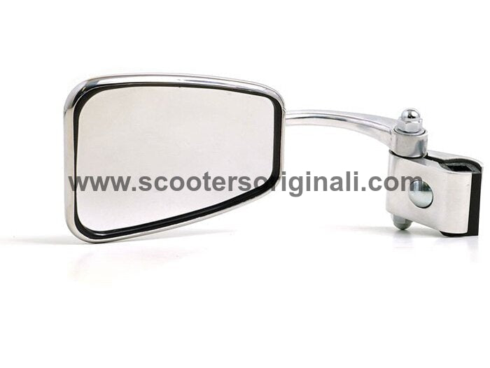 Lambretta - Vespa Trapezoidal Clamp On Mirror -LH - Stadium