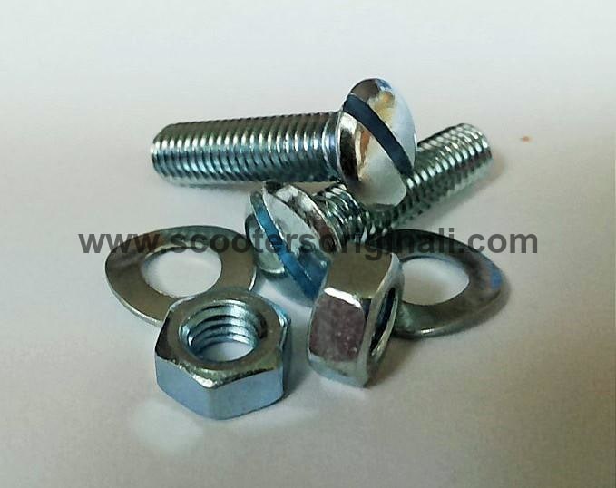Lambretta Bridge Screw Nut and Washer Set. - Scootopia