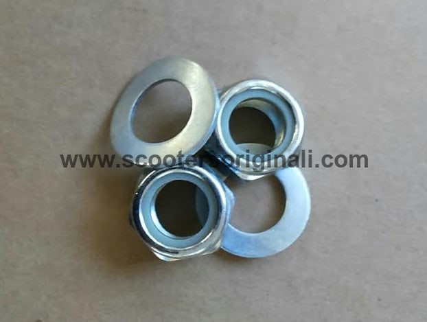 Lambretta Engine Bolt Nut Set - Nyloc - Zinc