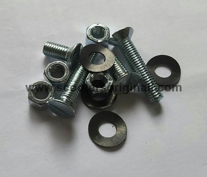 Lambretta S3 & GP Side Panel W Hook/Spring Fixing Kit - Set of 4