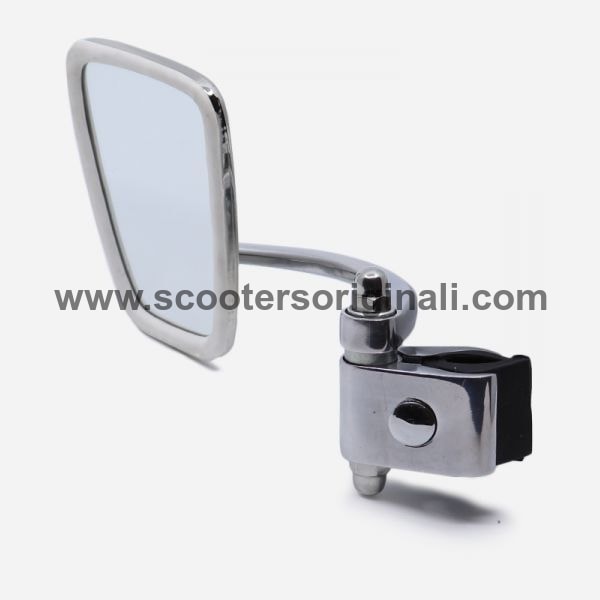 Lambretta - Vespa Trapezoidal Clamp On Mirror -LH - Scootopia