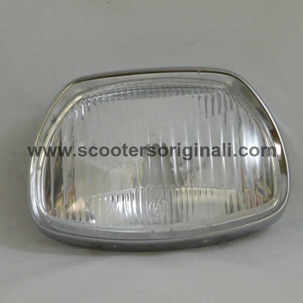 Vespa: Headlight, Complete - GL150, SS180 - Plastic Lens