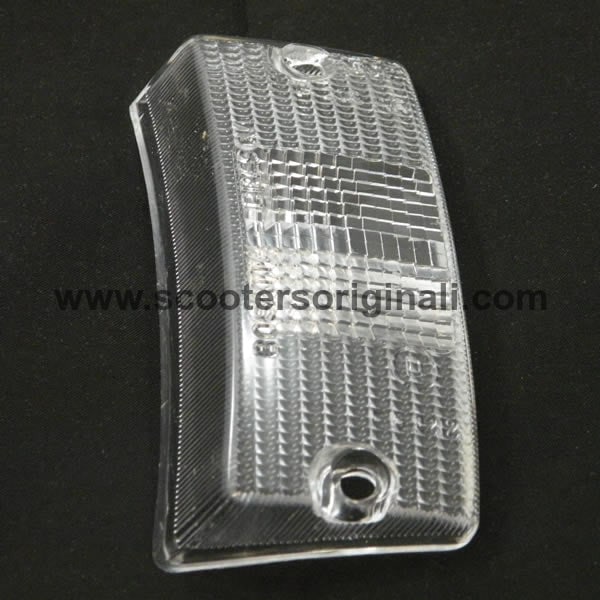 Vespa: Turn Signal Lens - Front Left - Clear - PE/PX/Stella