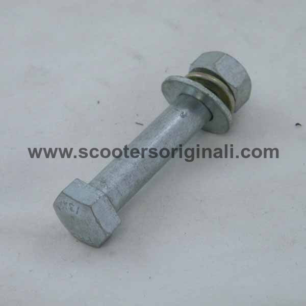 Vespa: Bolt and Nut, Front Damper - Bottom - Rally / Sprint