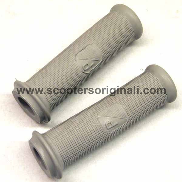 Vespa: Handgrips - 21mm - VBB - VNB - GS160 - Grey - Pair