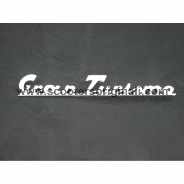 Vespa - Rear Frame Badge - "Gran Turismo" - Script