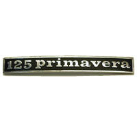 Vespa: Badge - Rear - "125 Primavera" - Rectangular