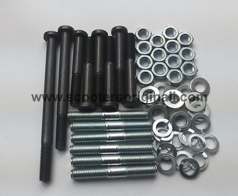 Vespa - PX / T5 Engine Case Hardware Kit 1984 Onwards - Piaggio