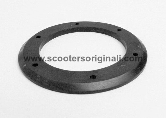 Vespa Horn Gasket - Large Beveled Edge - 1960s - Black