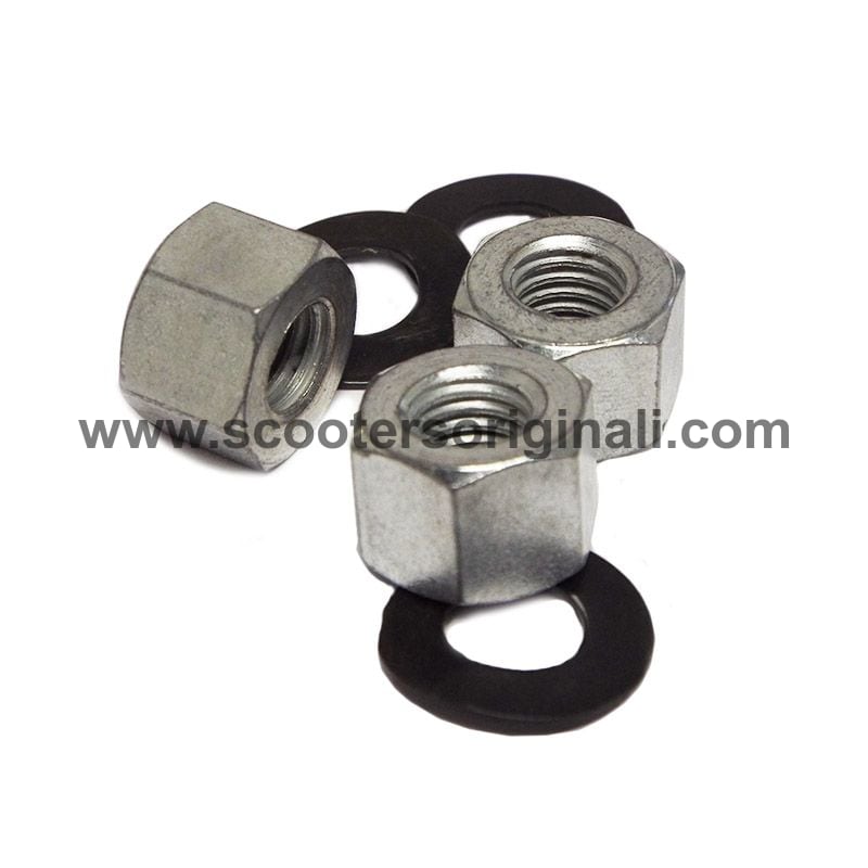 Lambretta - Deep Cylinder Stud Nut & Washer Set - Scootopia