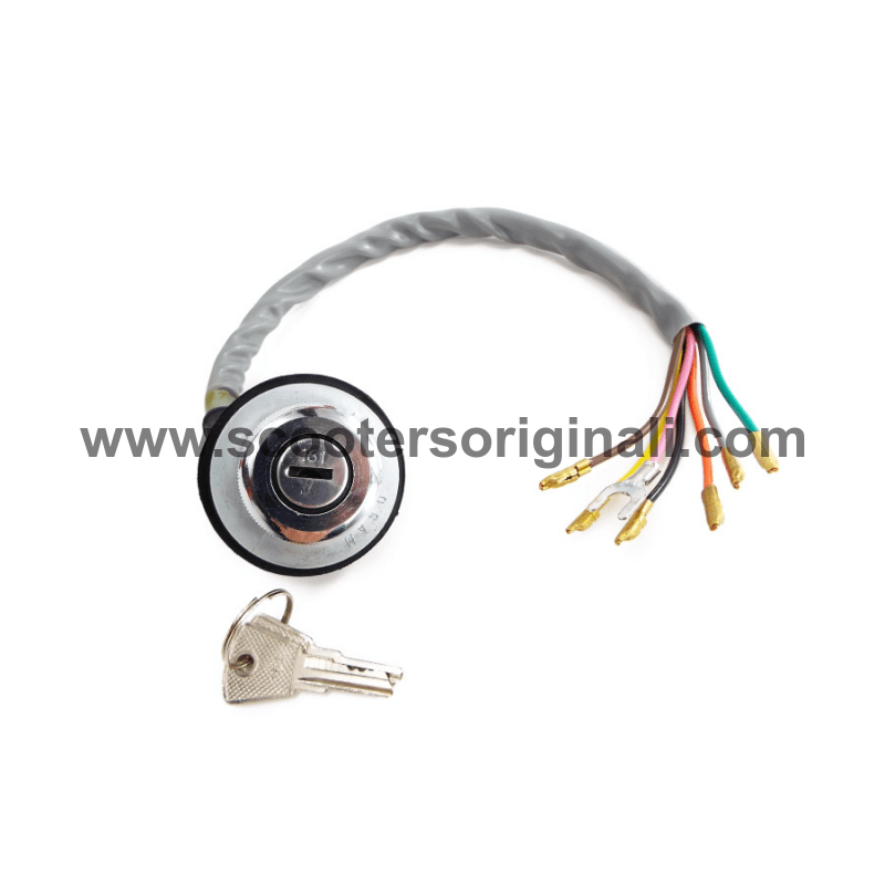 Lambretta Ignition Switch - 6 Pole DC - Scootopia