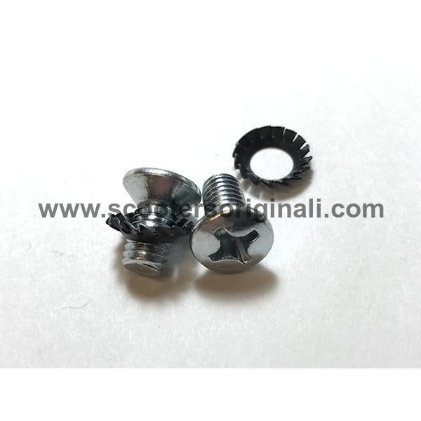Lambretta Hardware Kit - Early Serveta Panel Handles - Philips Screws