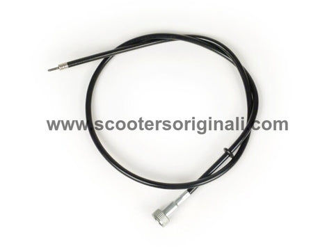 Vespa Speedometer Cable - Complete - P200E / P125X - Black - BGM PRO