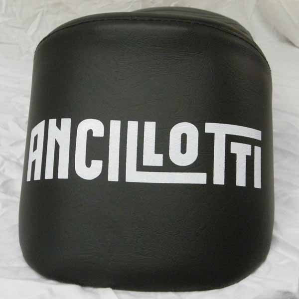 Lambretta: Ancillotti Seat - Slopeback - Black w/ White Print