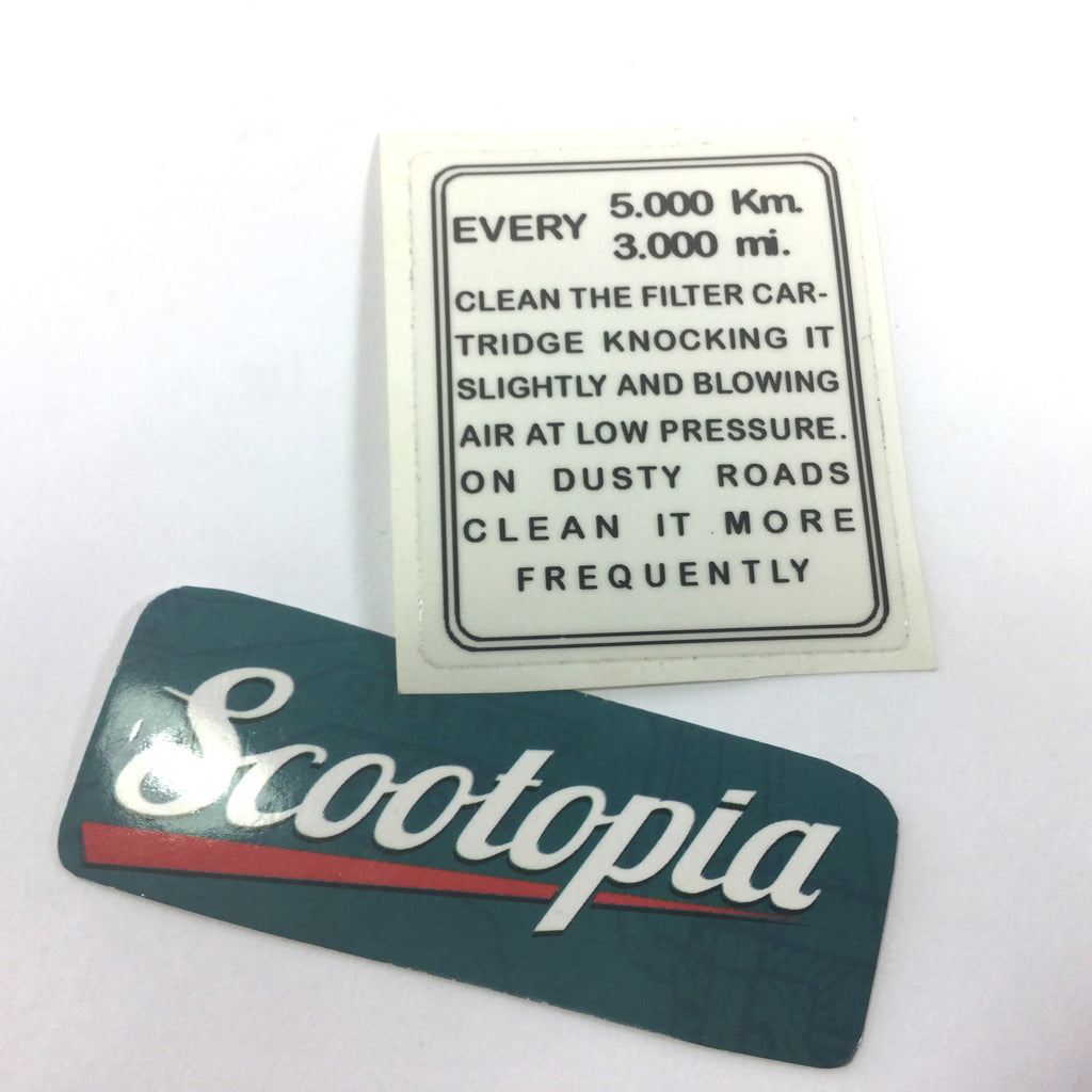 Lambretta Sticker Air Box - Series 1 / Series 2 - Scootopia