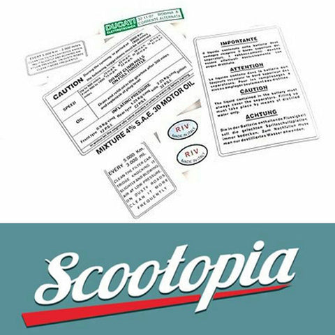 Lambretta Waterslide Set - Universal Series 1 / 2 /3 - Scootopia