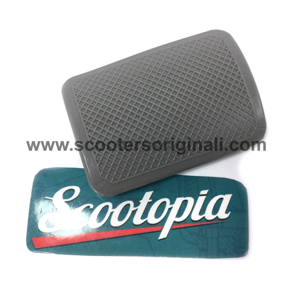 Lambretta Rear Brake Pedal Rubber - Grey - Scootopia