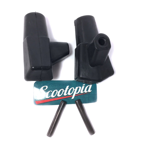 Lambretta Centerstand Feet - Pair - Black - Series 1 / Series 2 / Series 3 - Scootopia