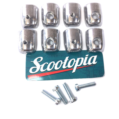 Lambretta Legshield Beading Endcap - Upper & Lower - Series 1 & Series 2 - Set / 4 - Scootopia